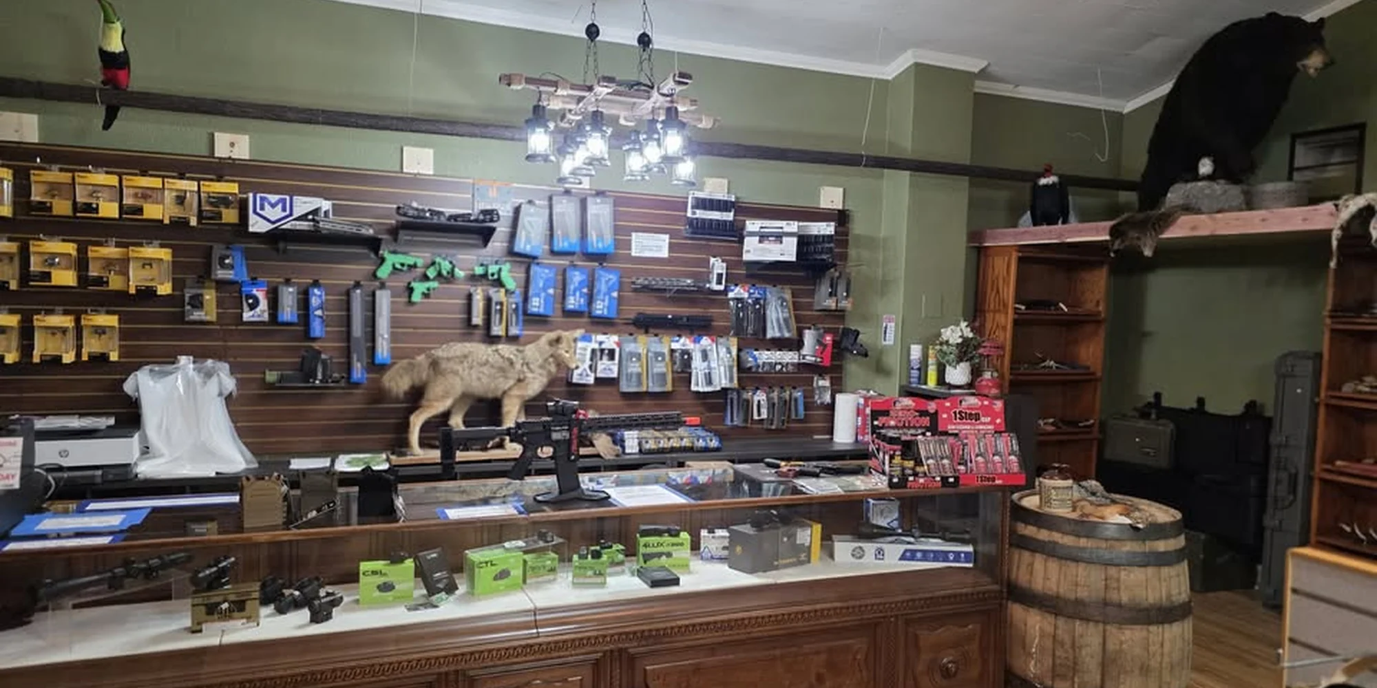Knightrunner Home Banner 3 Front counter and retail display inside Knightrunner Tactical